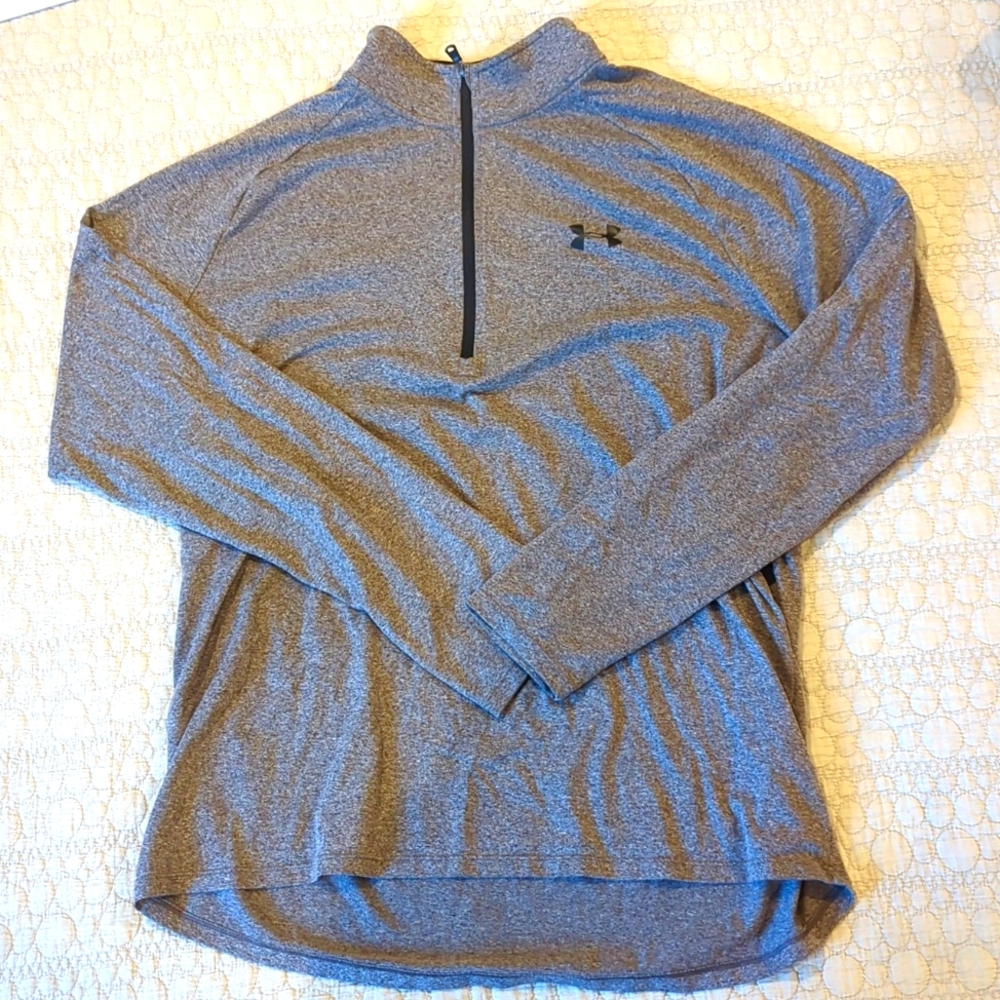 UA HeatGear Heattheres Grey Quarterzip
